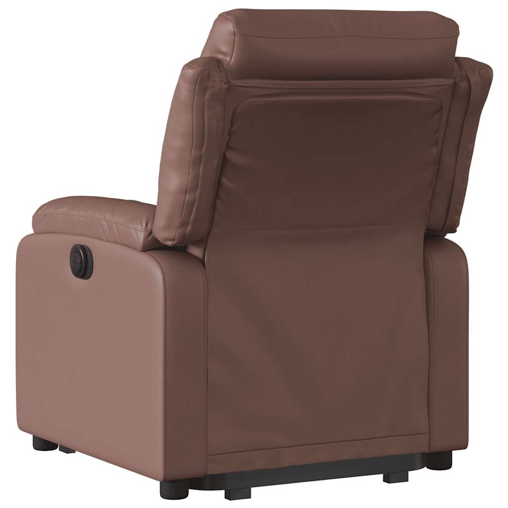 Fauteuil inclinable marron similicuir - XIOS