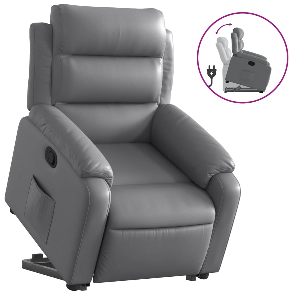 Fauteuil inclinable Gris Similicuir - XIOS