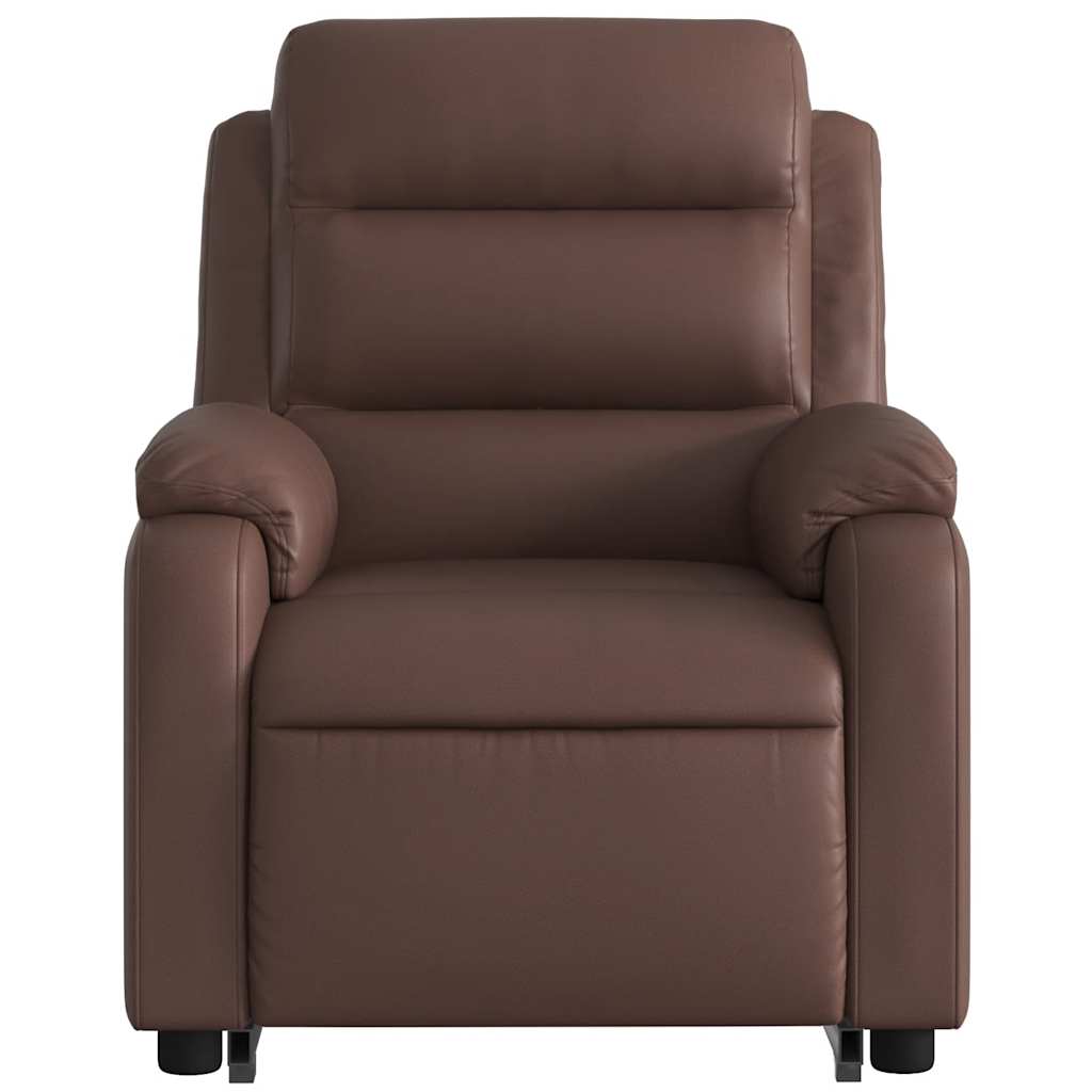 Fauteuil inclinable de massage Marron Similicuir - XIOS