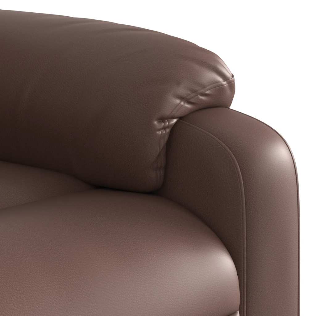Fauteuil inclinable de massage Marron Similicuir - XIOS
