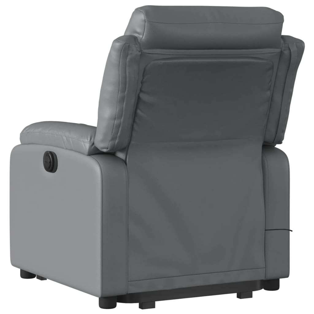 Fauteuil inclinable de massage Gris Similicuir - XIOS