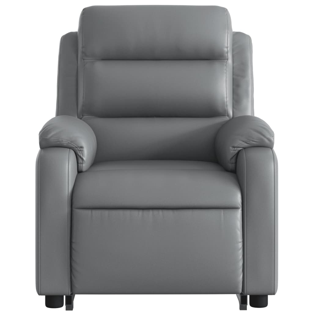 Fauteuil inclinable de massage Gris Similicuir - XIOS