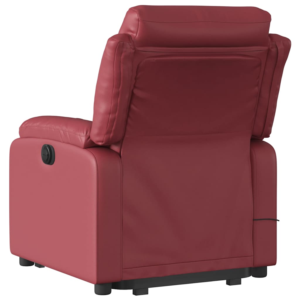 Fauteuil inclinable de massage Rouge bordeaux Similicuir - XIOS