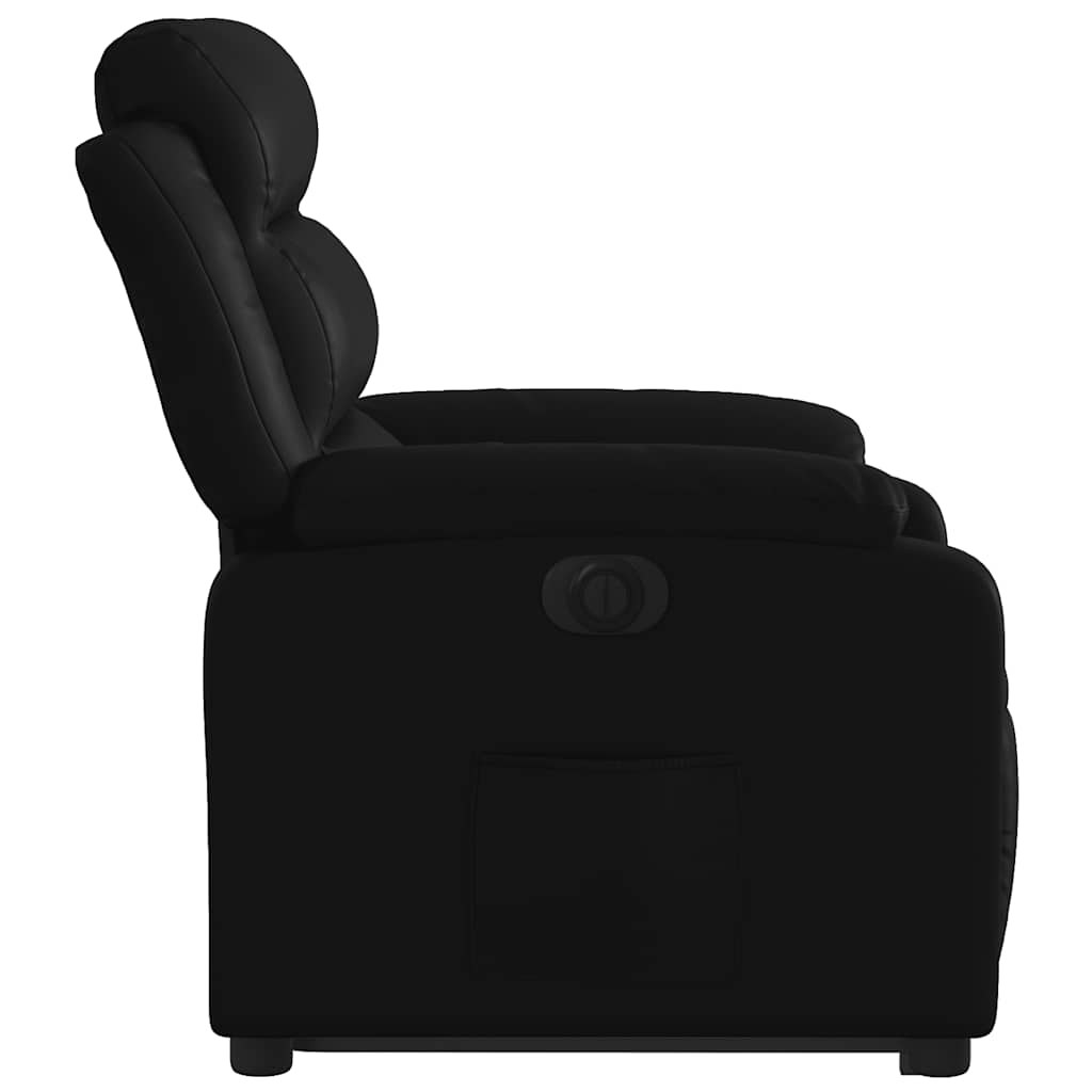 Fauteuil inclinable électrique noir similicuir - XIOS