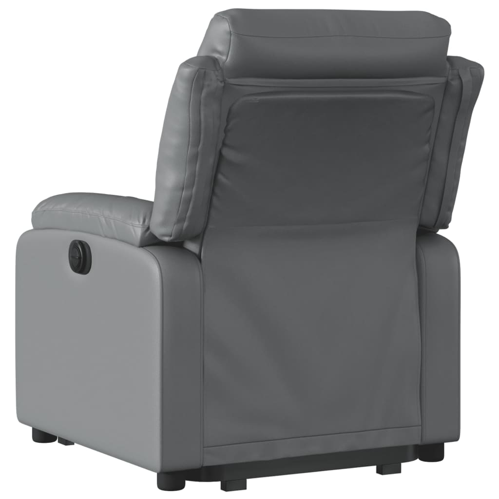 Fauteuil inclinable électrique gris similicuir - XIOS