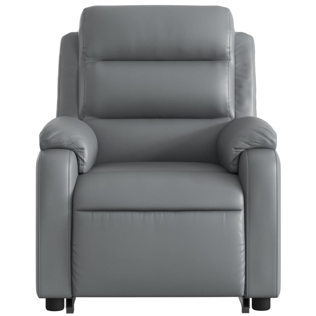Fauteuil inclinable électrique gris similicuir - XIOS