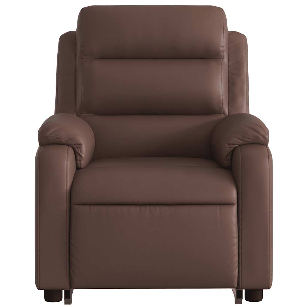 Fauteuil inclinable de massage électrique marron similicuir - XIOS