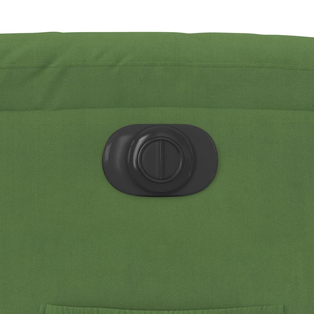 Fauteuil inclinable électrique vert clair velours