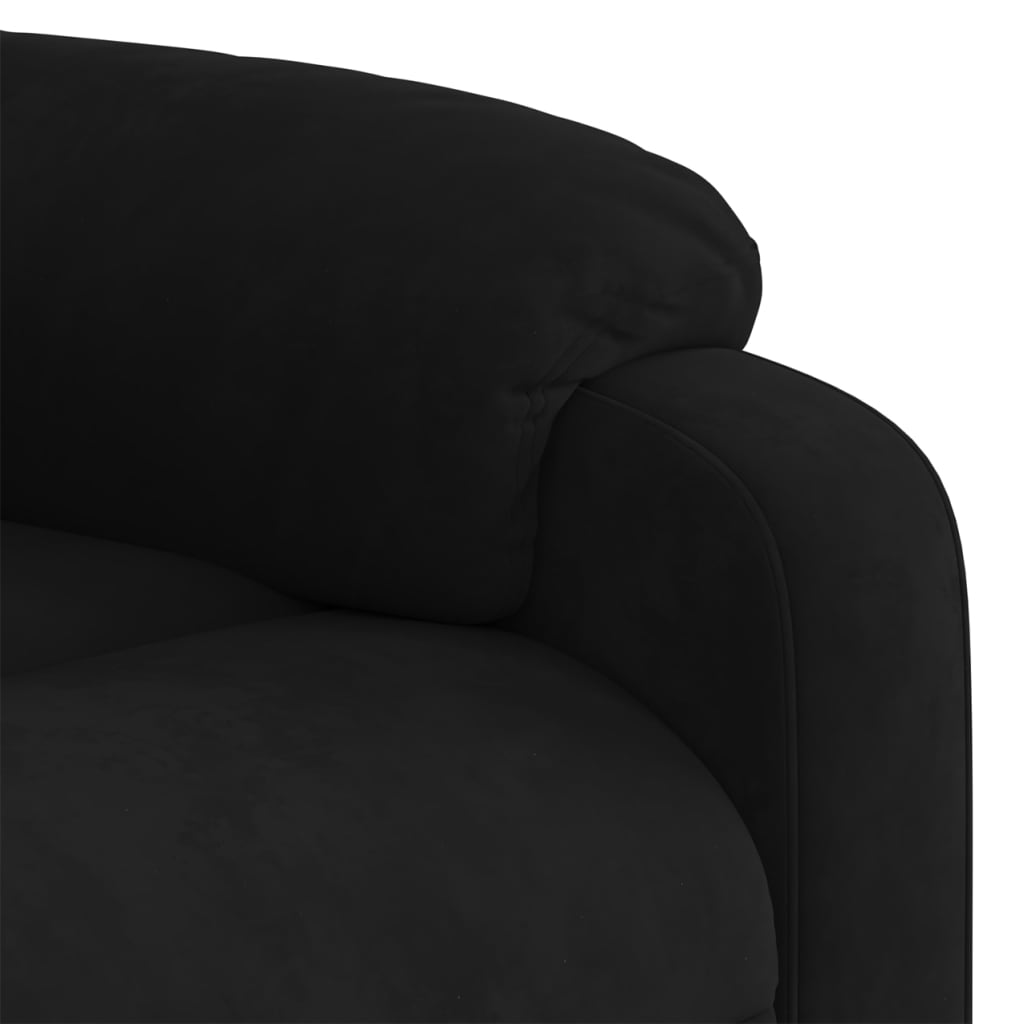 Fauteuil inclinable électrique noir velours - XIOS