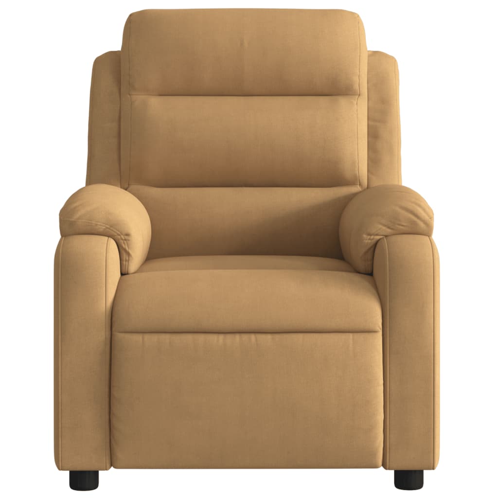 Fauteuil inclinable électrique Marron Velours - XIOS