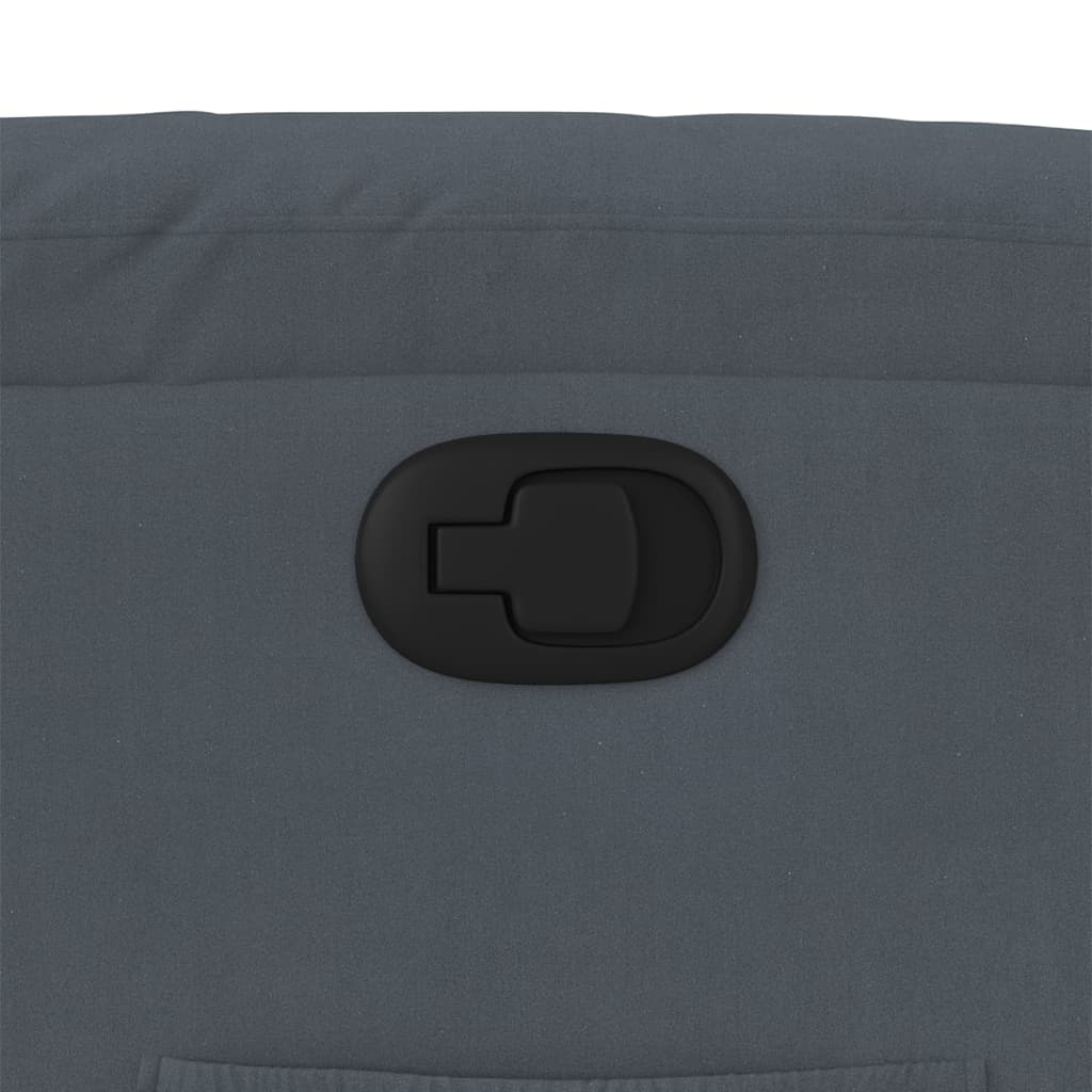 Fauteuil inclinable Gris foncé Velours - XIOS