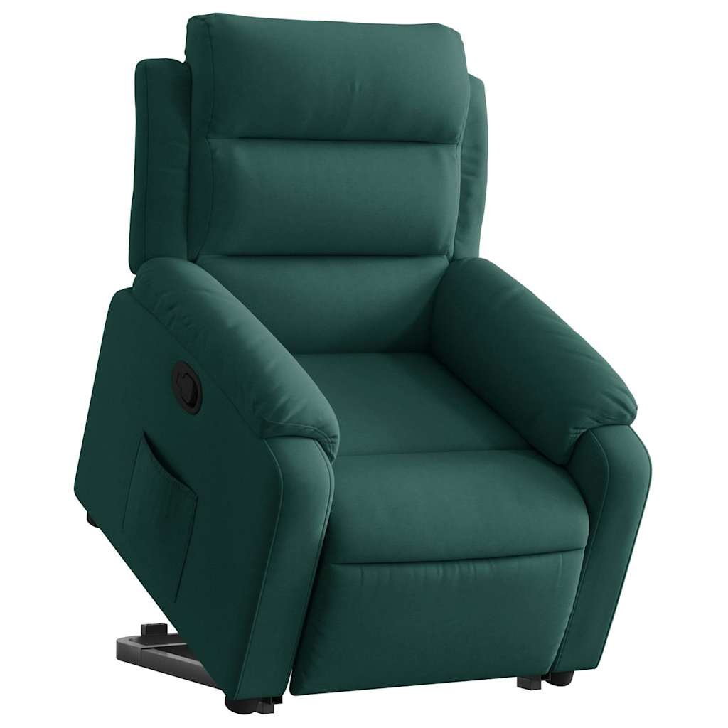 Fauteuil inclinable Vert foncé Velours - XIOS