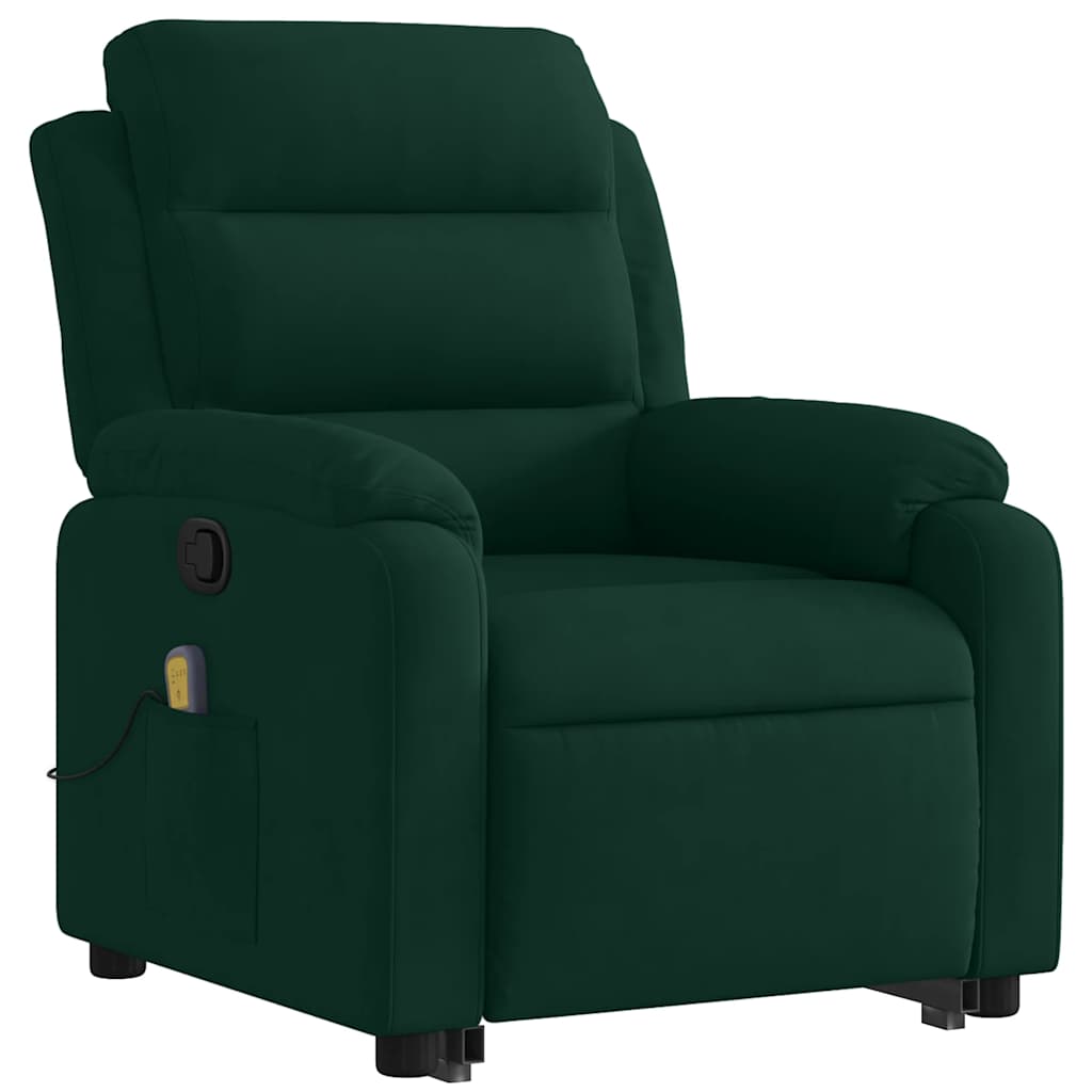 Fauteuil inclinable Vert foncé Velours - XIOS