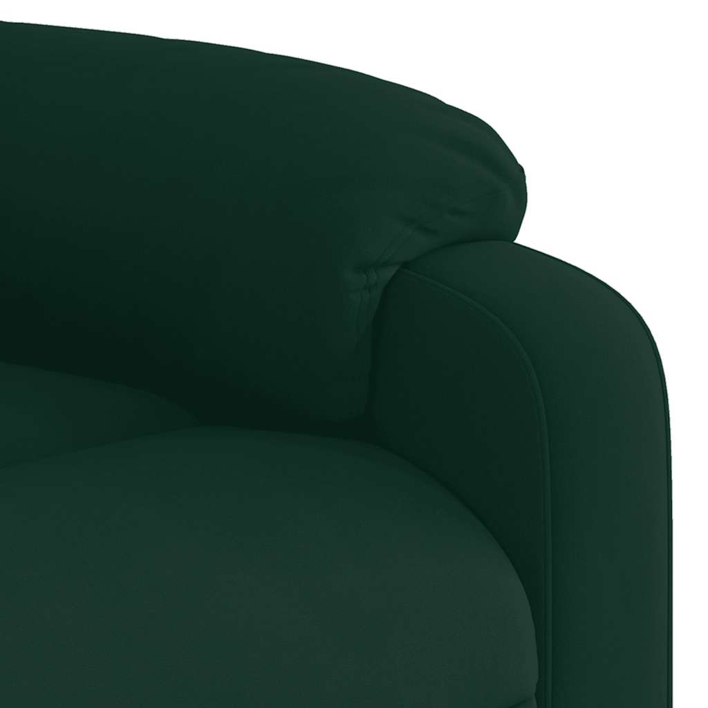 Fauteuil inclinable Vert foncé Velours - XIOS