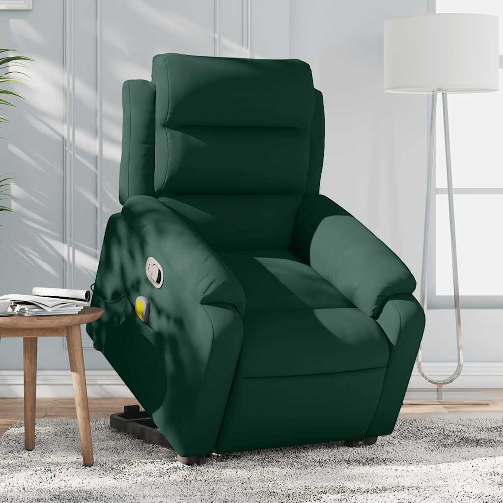 Fauteuil inclinable Vert foncé Velours - XIOS
