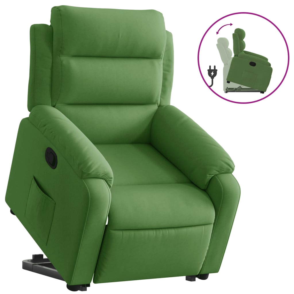 Fauteuil inclinable Vert clair Velours - XIOS