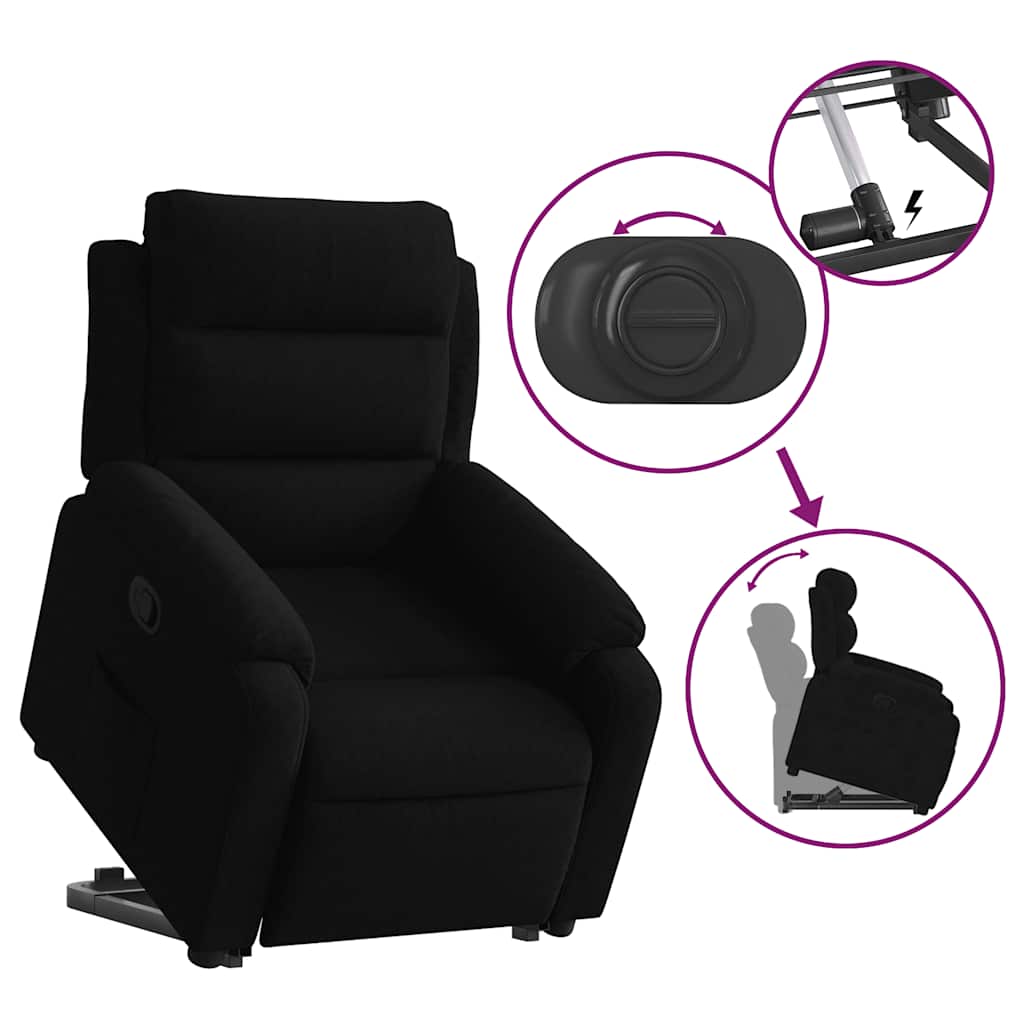 Fauteuil inclinable Noir Velours - XIOS