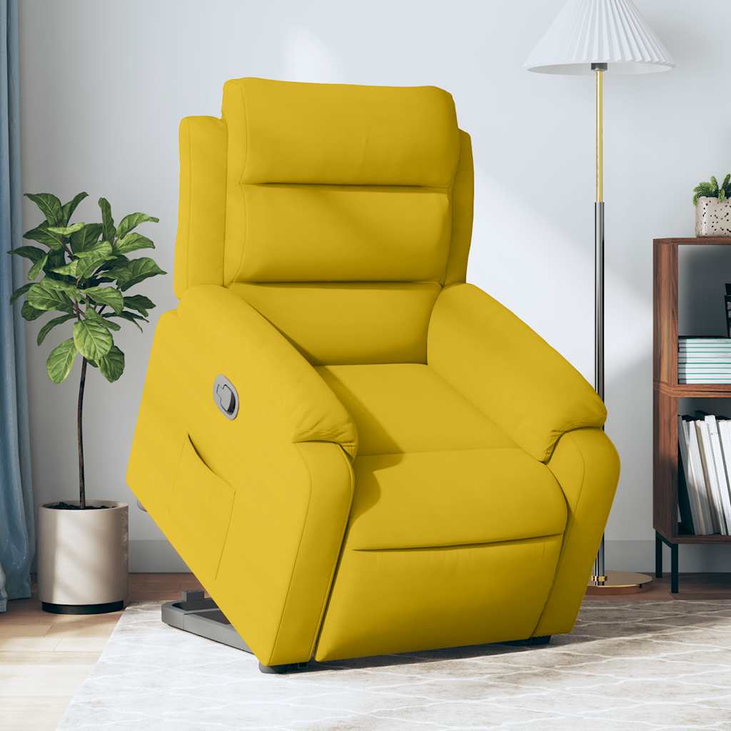Fauteuil inclinable Jaune Velours - XIOS