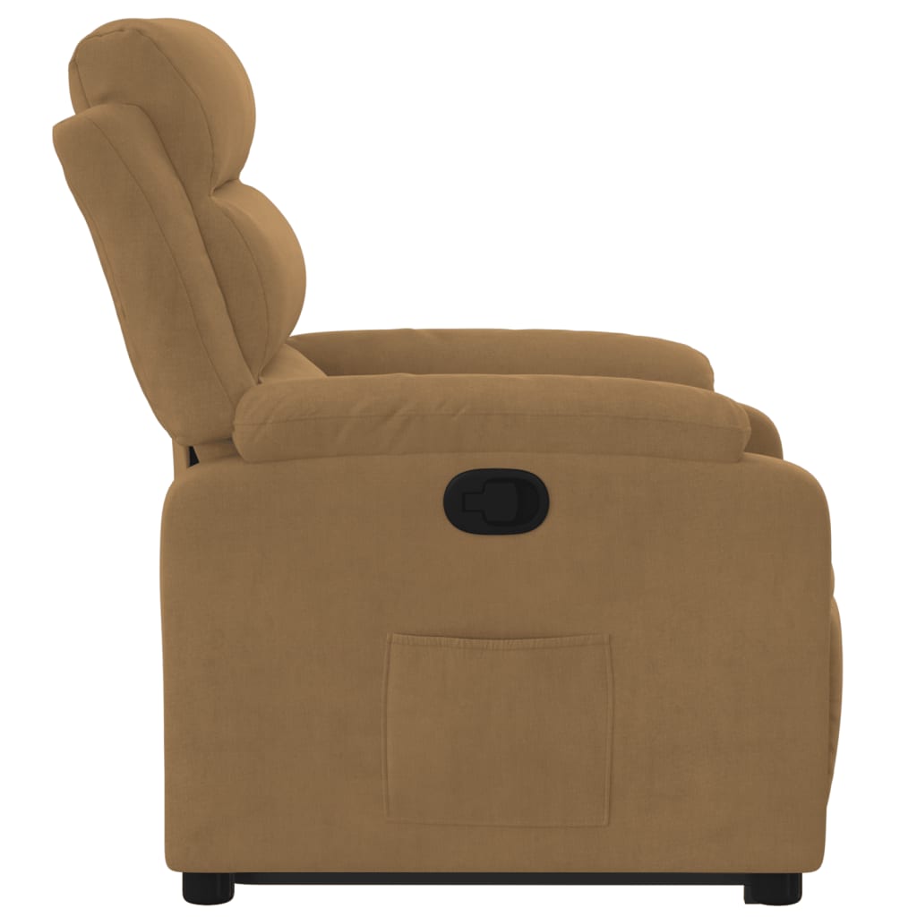 Fauteuil inclinable Marron Velours