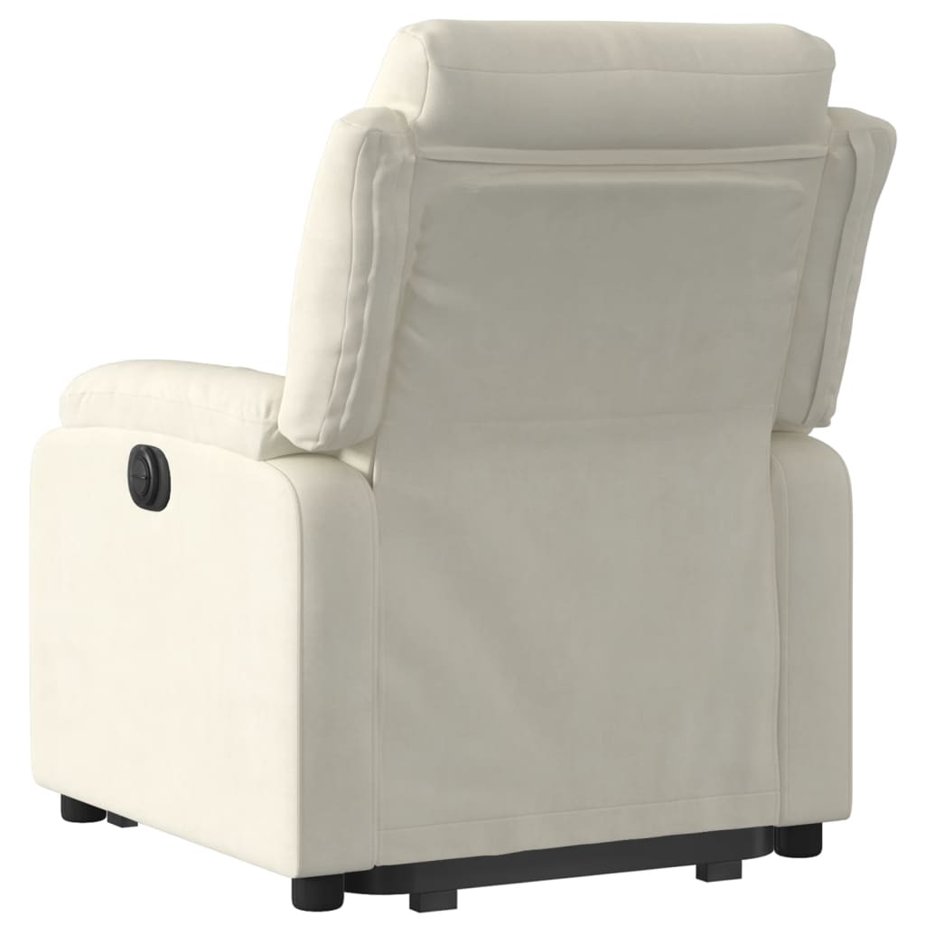 Fauteuil inclinable Crème Velours - XIOS