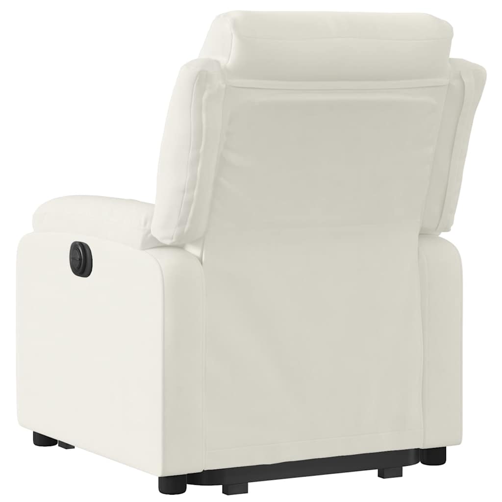 Fauteuil inclinable Crème Velours - XIOS
