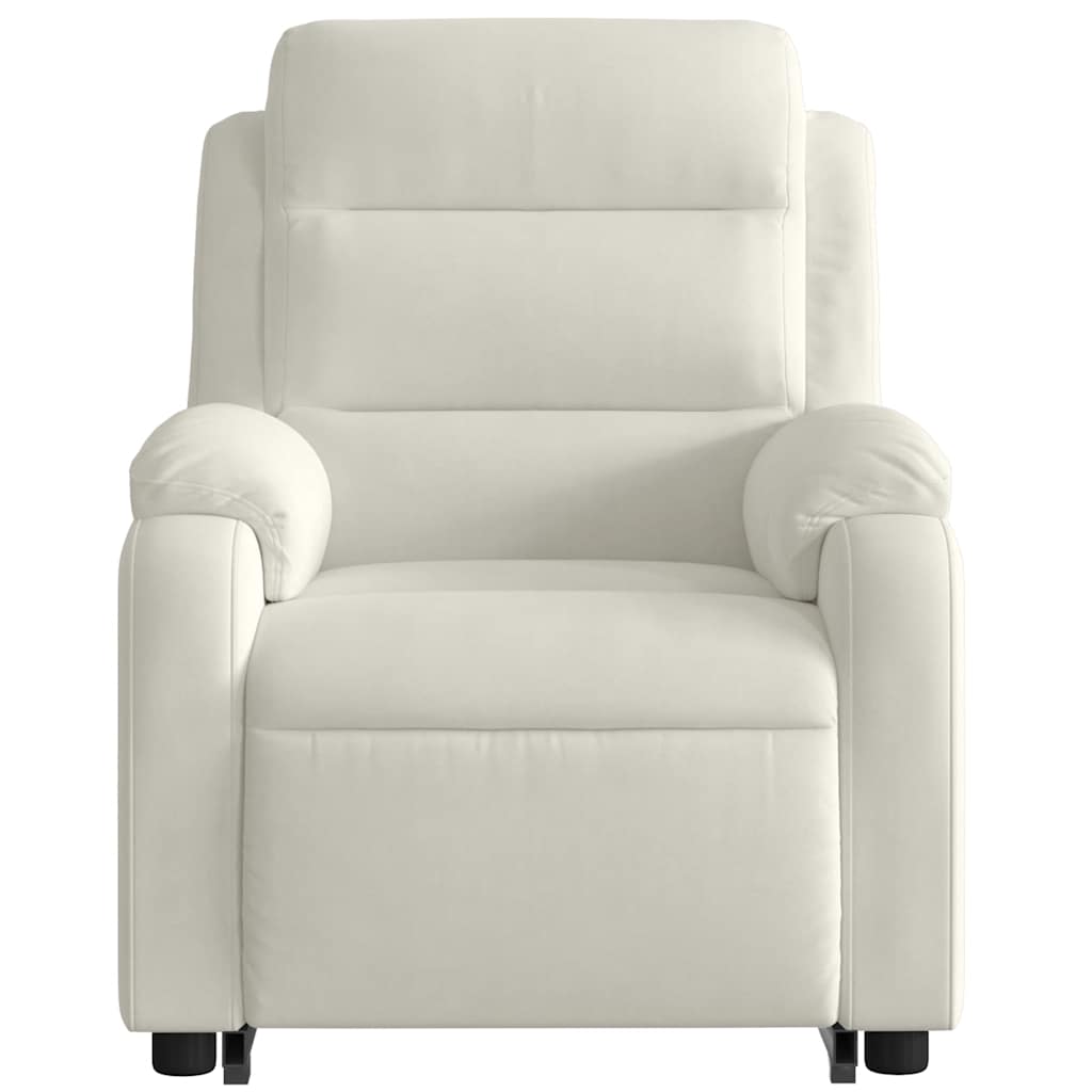 Fauteuil inclinable Crème Velours - XIOS