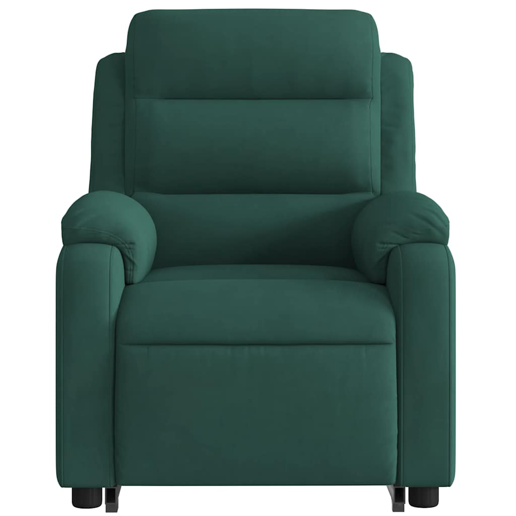 Fauteuil de massage inclinable Vert foncé Velours - XIOS