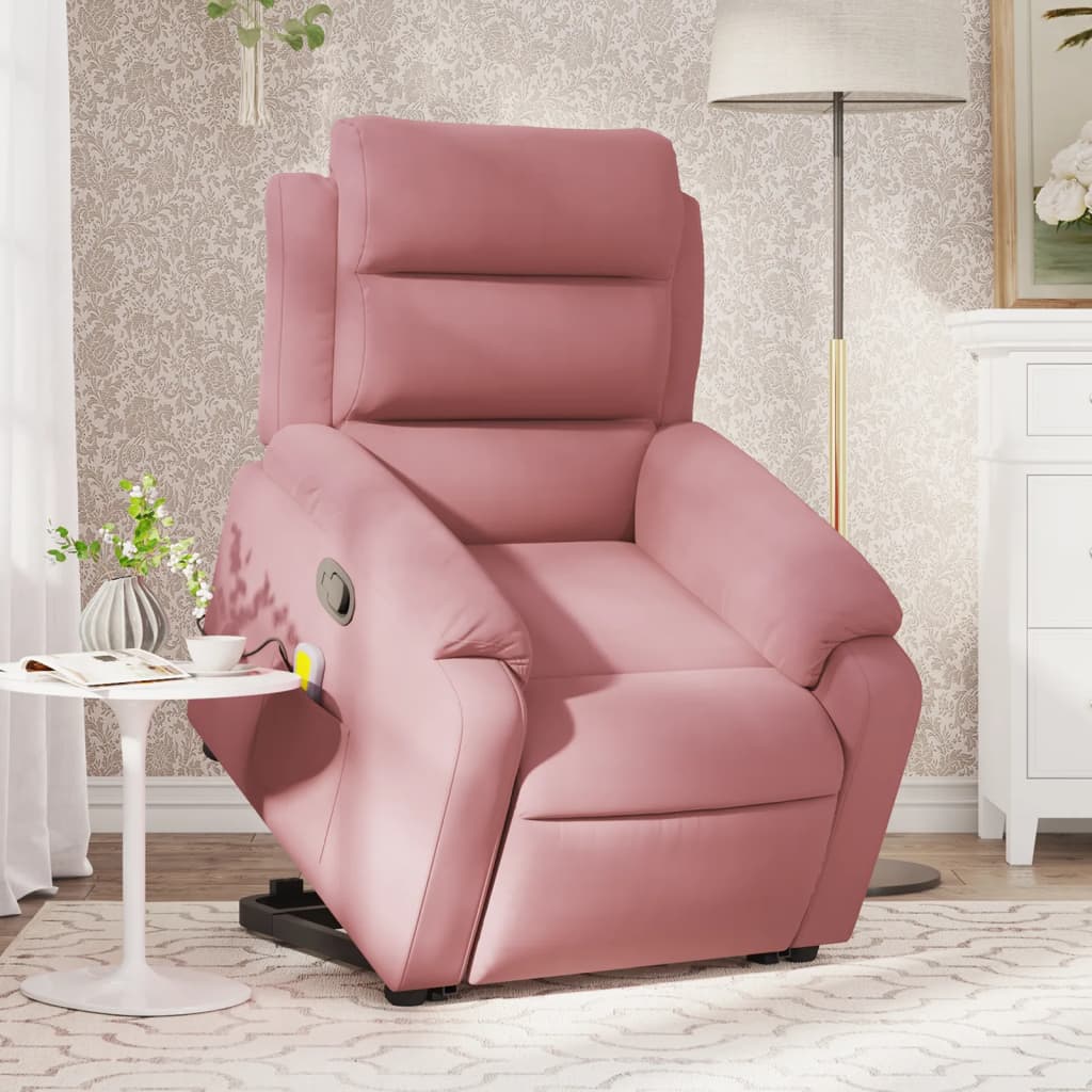 Fauteuil de massage inclinable Rose Velours - XIOS