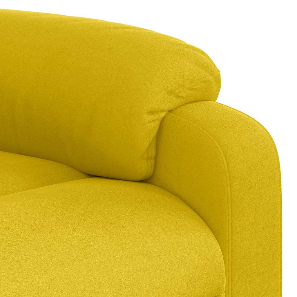 Fauteuil de massage inclinable Jaune Velours - XIOS