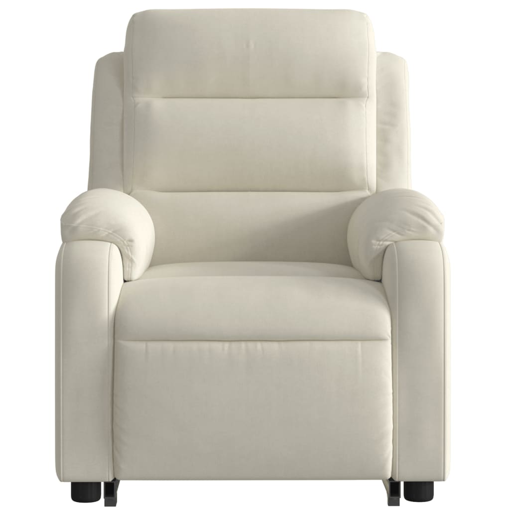 Fauteuil de massage inclinable Crème Velours - XIOS