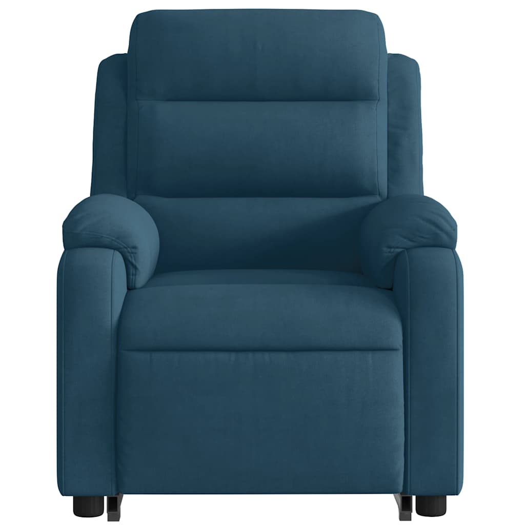 Fauteuil de massage inclinable Bleu Velours - XIOS