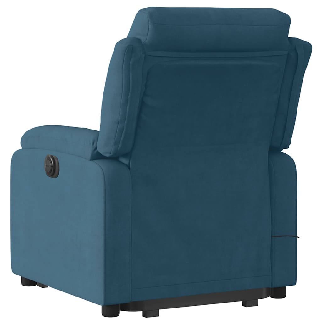 Fauteuil de massage inclinable Bleu Velours - XIOS