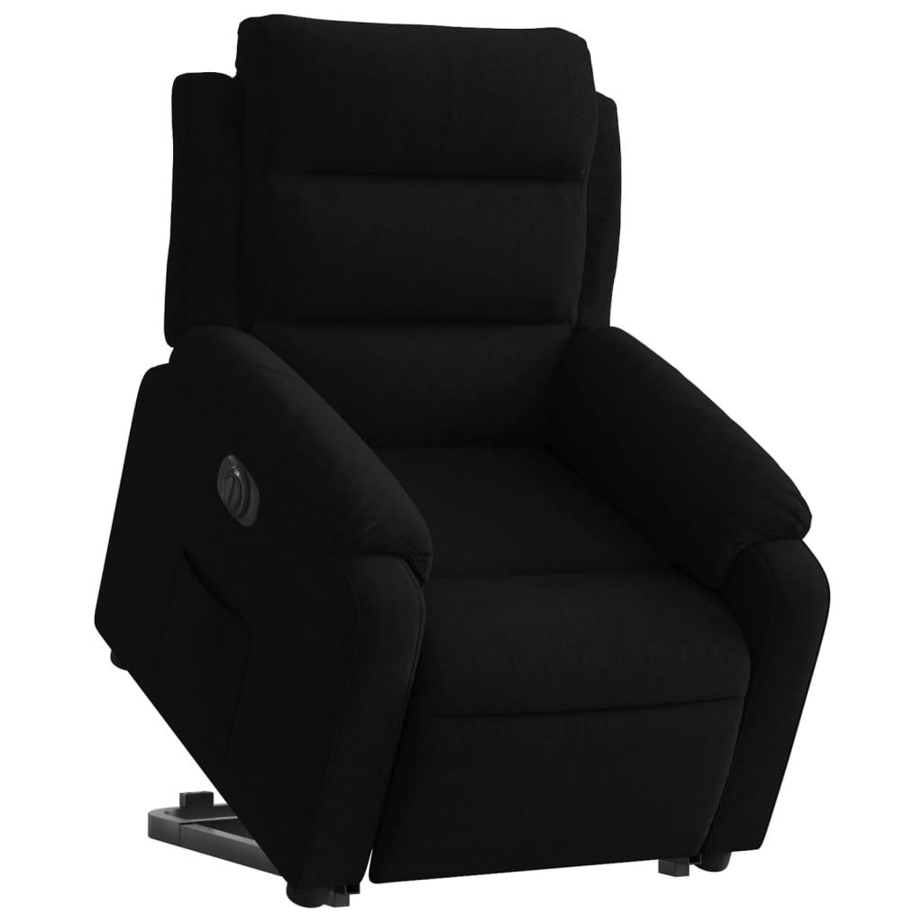Fauteuil inclinable électrique noir velours - XIOS