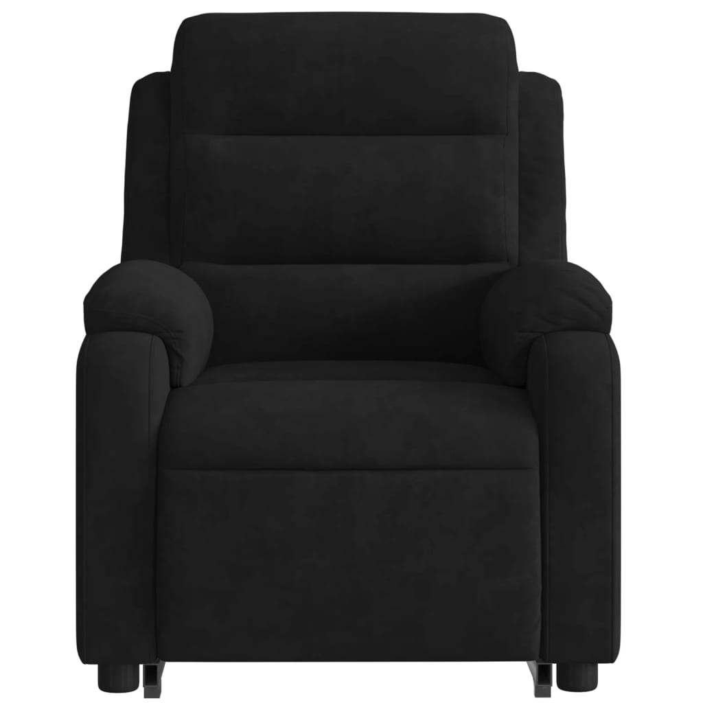 Fauteuil inclinable électrique noir velours - XIOS
