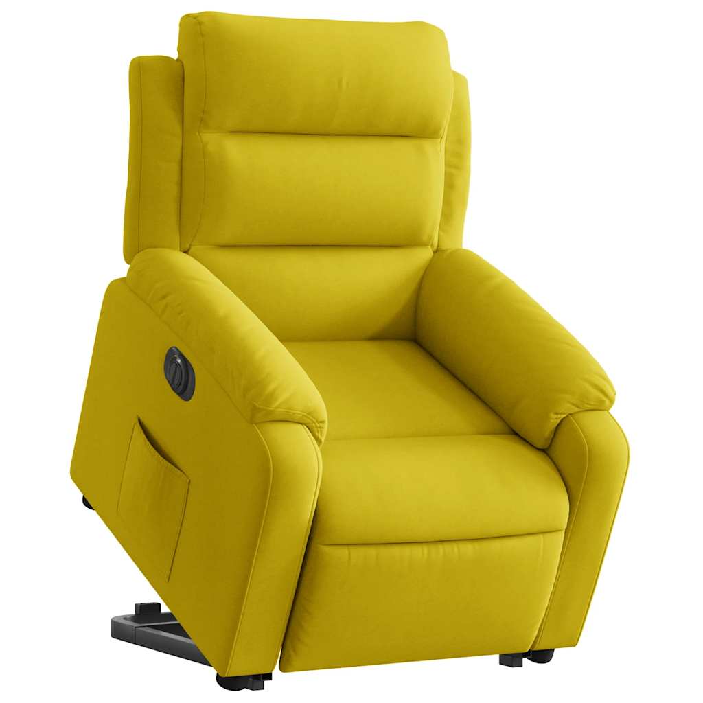 Fauteuil inclinable électrique jaune Velours - XIOS