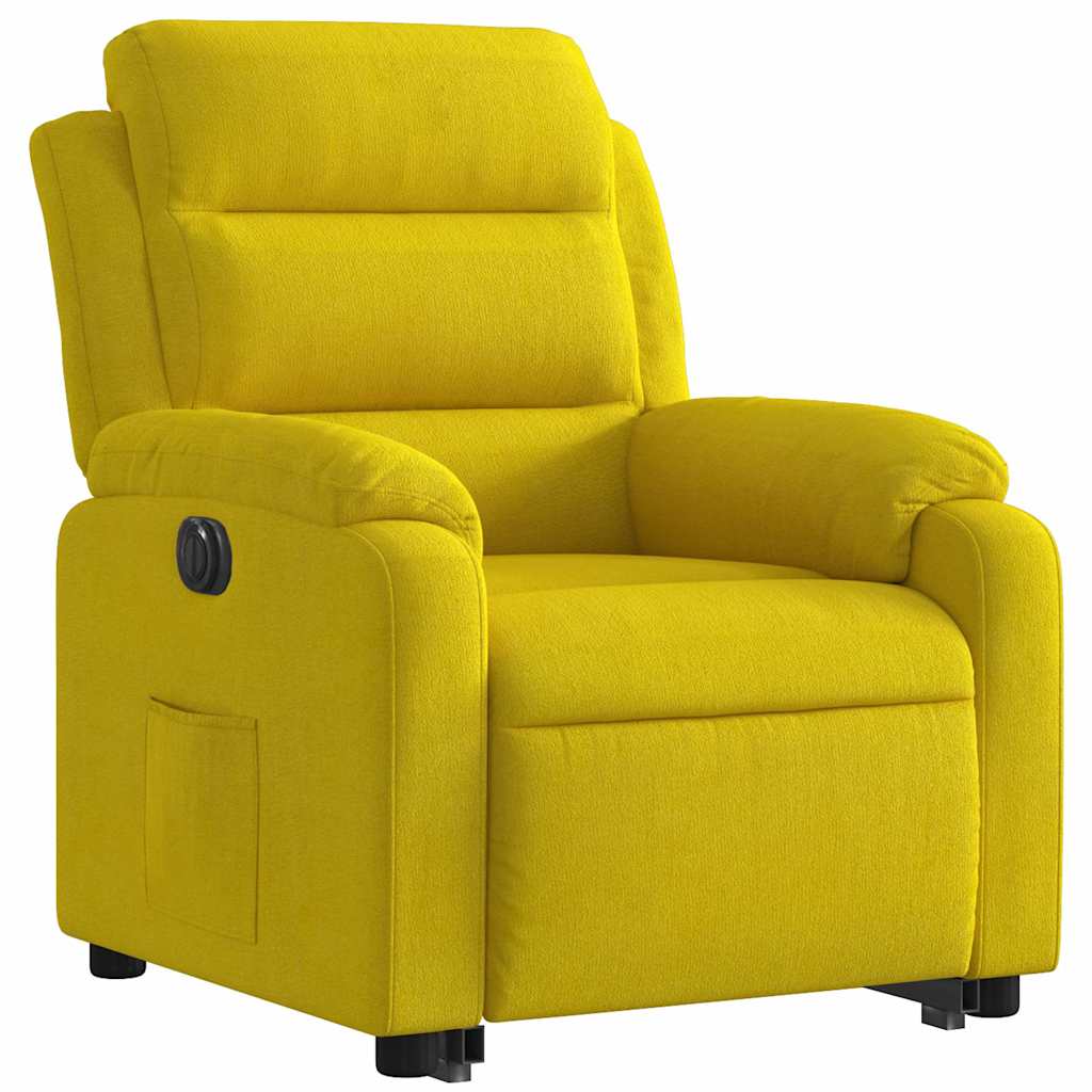 Fauteuil inclinable électrique jaune Velours - XIOS