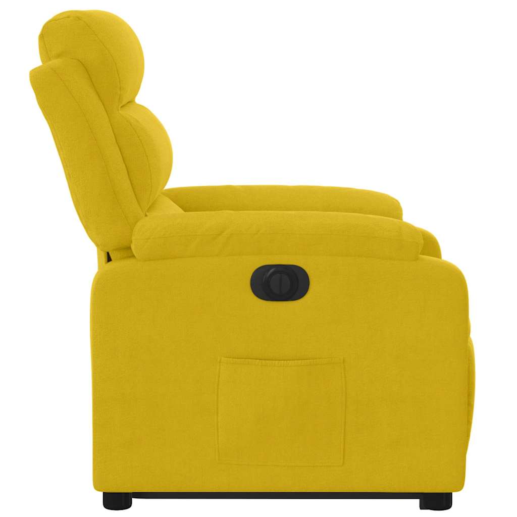 Fauteuil inclinable électrique jaune Velours - XIOS