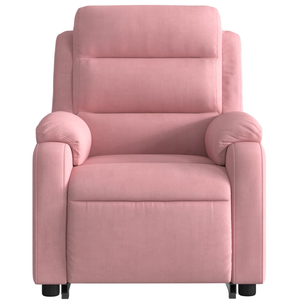 Fauteuil inclinable de massage électrique rose velours