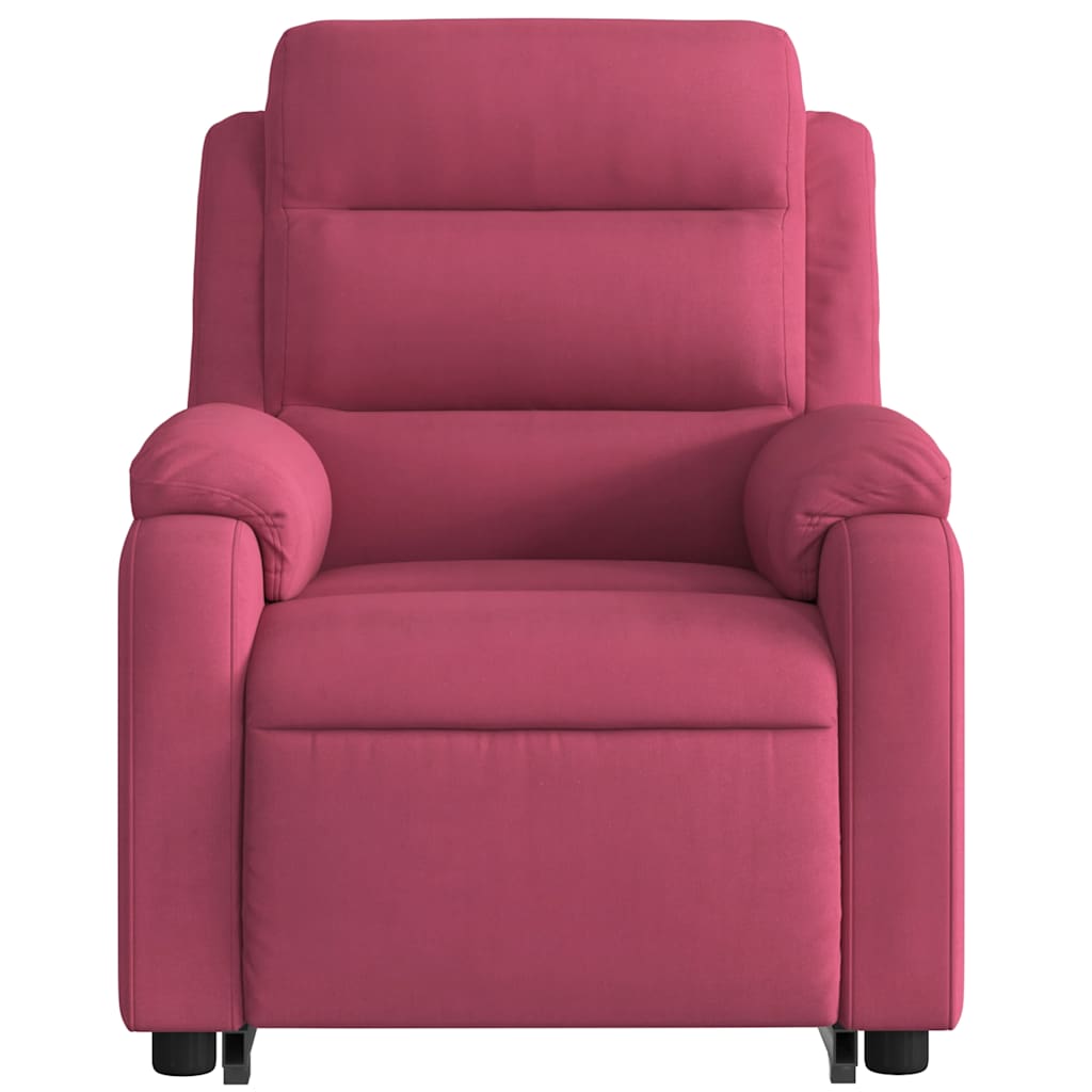 Fauteuil inclinable de massage électrique rouge bordeaux - XIOS