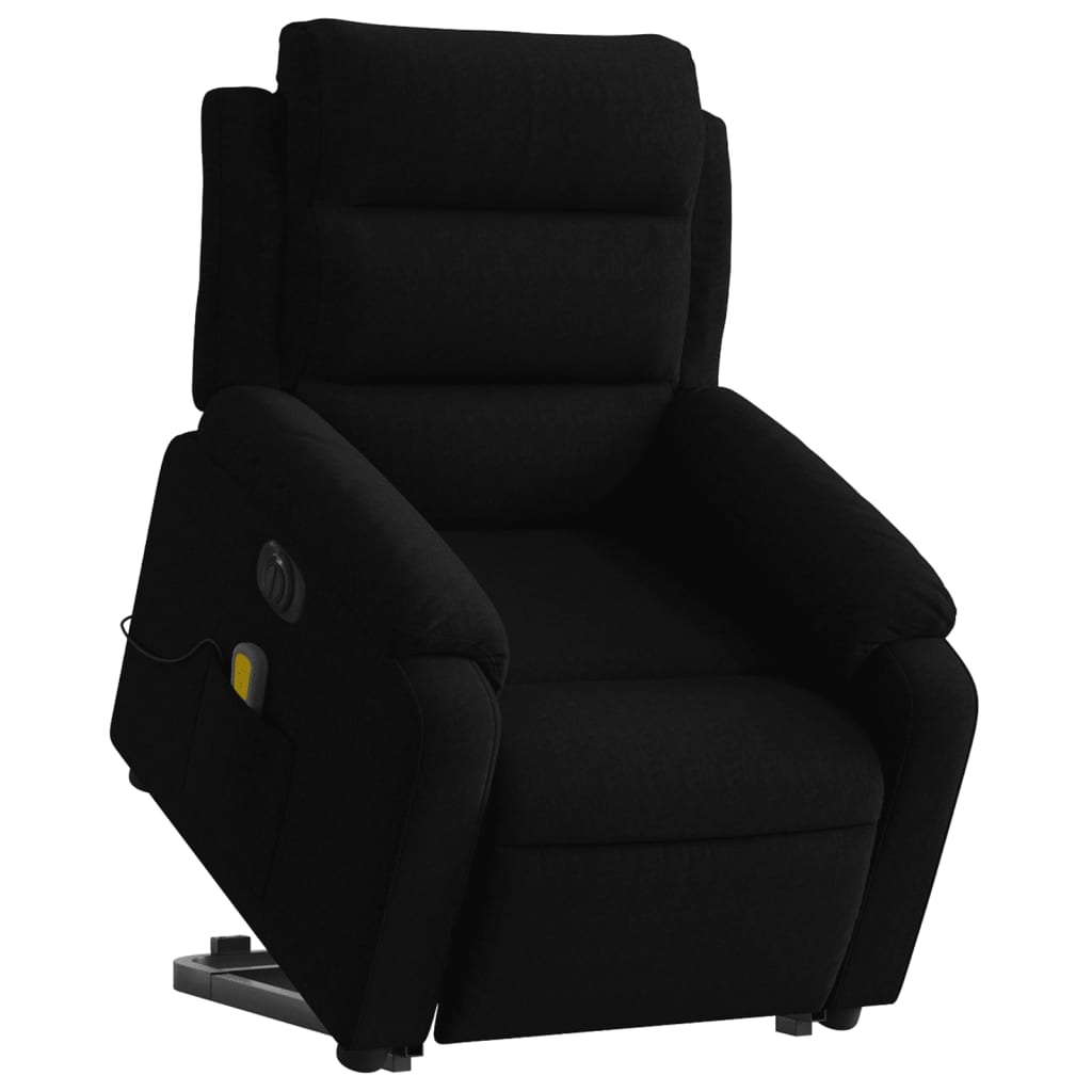 Fauteuil inclinable de massage électrique noir velours - XIOS