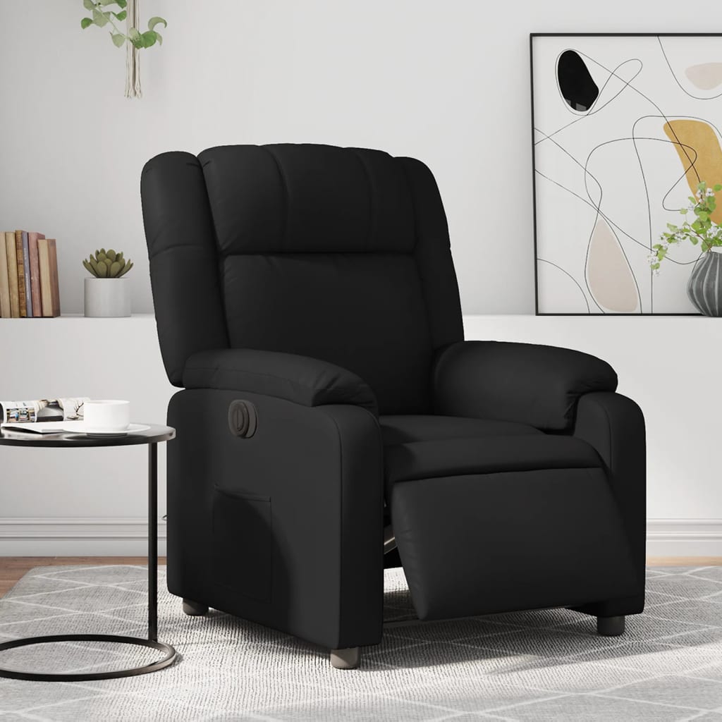 Fauteuil inclinable électrique Noir Similicuir - XIOS