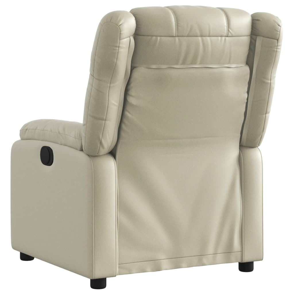 Fauteuil inclinable électrique Crème Similicuir - XIOS