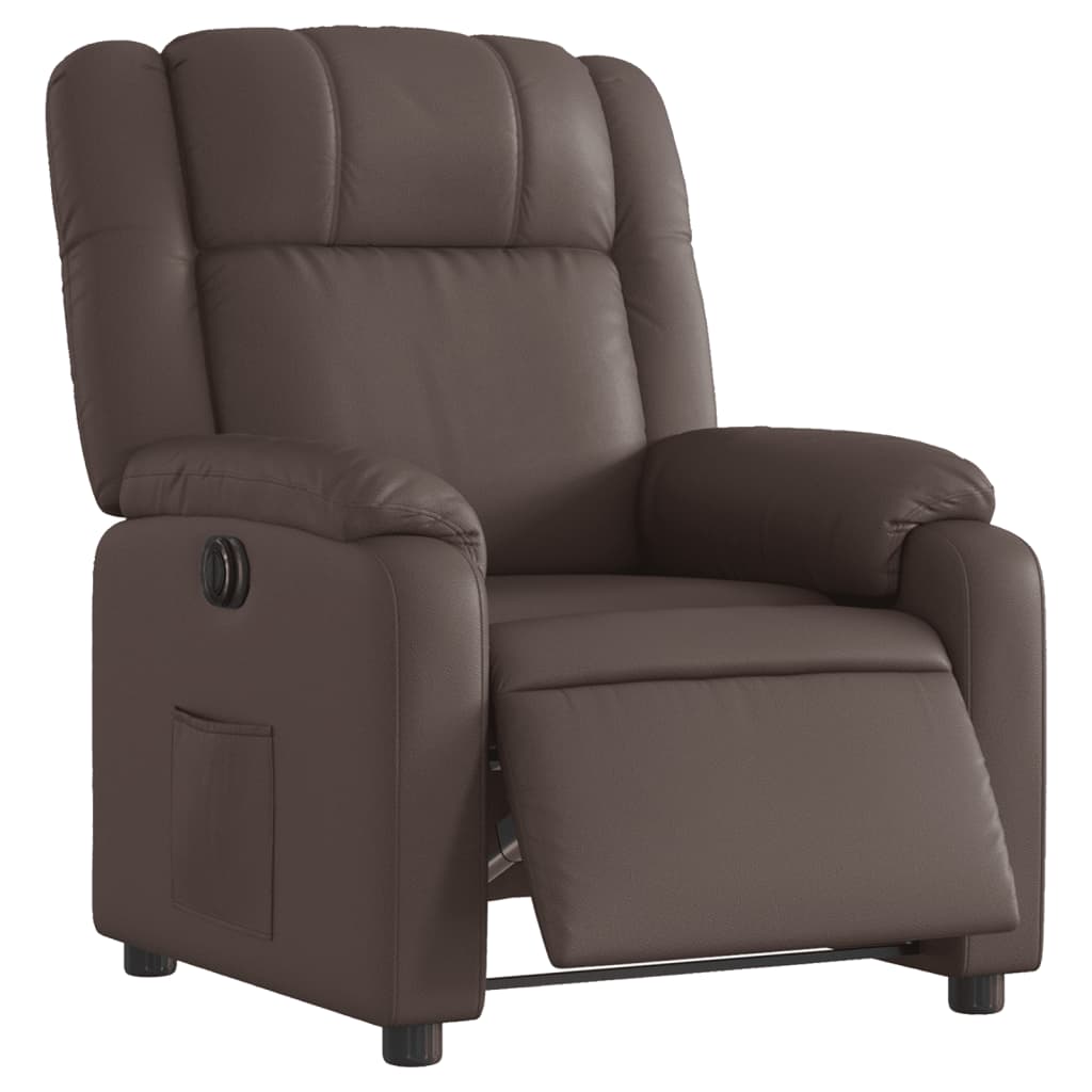 Fauteuil inclinable électrique Marron Similicuir - XIOS