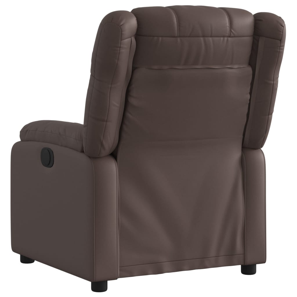 Fauteuil inclinable électrique Marron Similicuir - XIOS