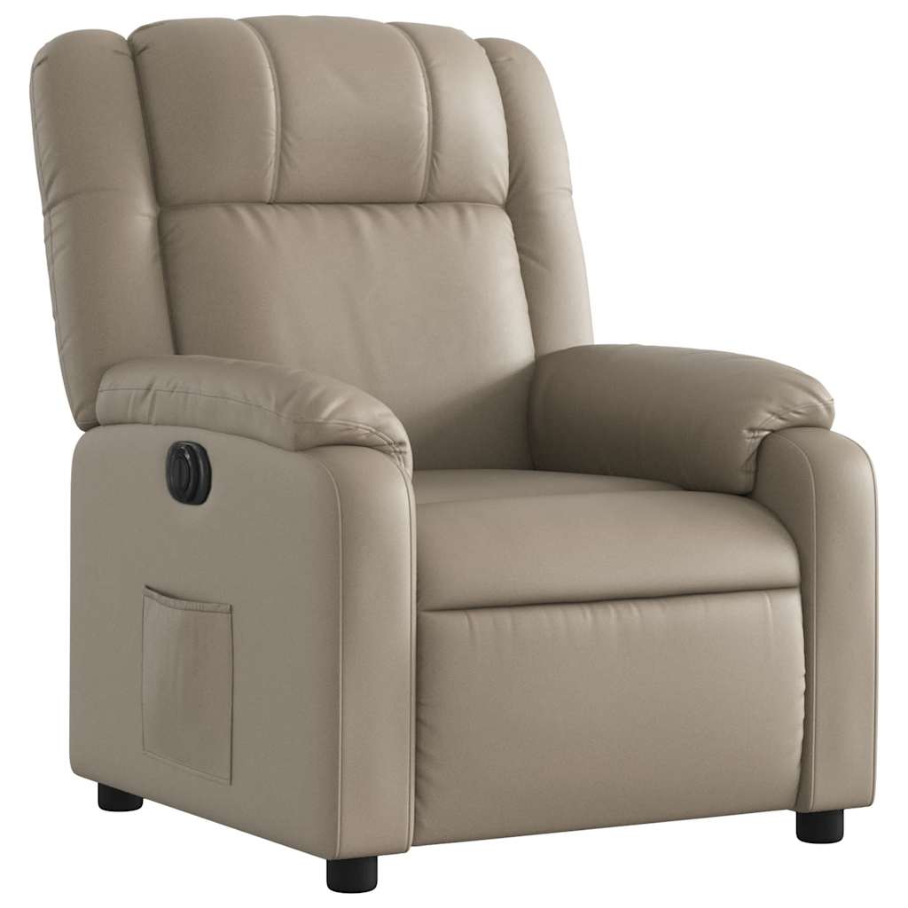 Fauteuil inclinable électrique Cappuccino Similicuir - XIOS