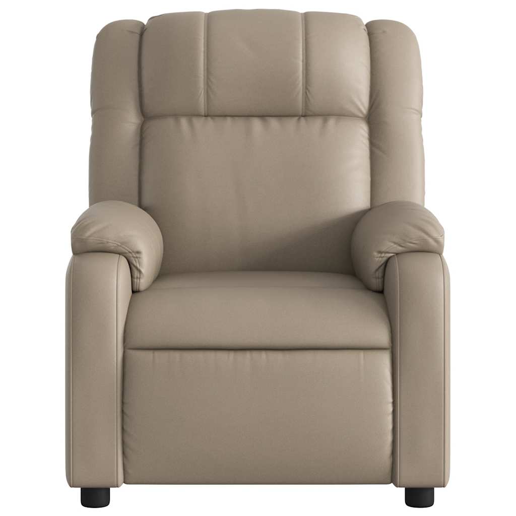 Fauteuil de massage inclinable électrique cappuccino similicuir - XIOS