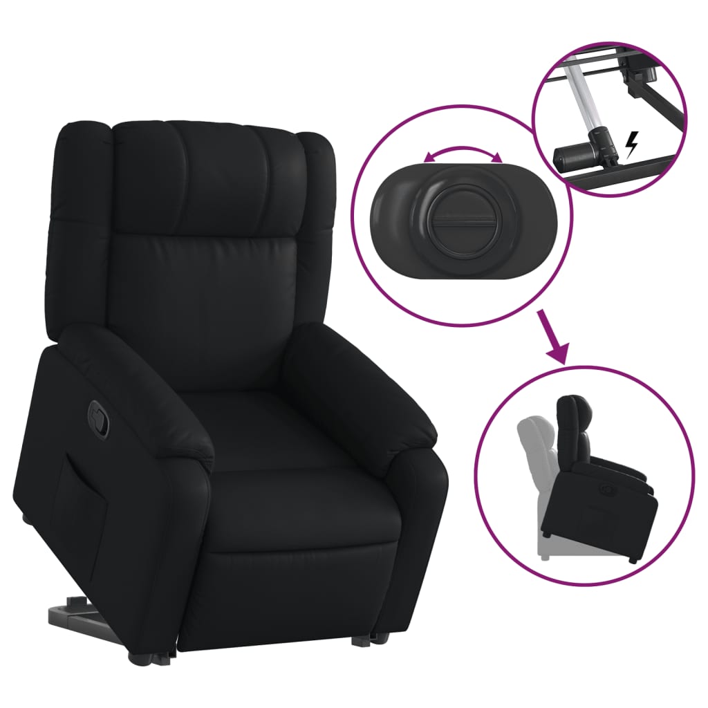 Fauteuil inclinable Noir Similicuir - XIOS