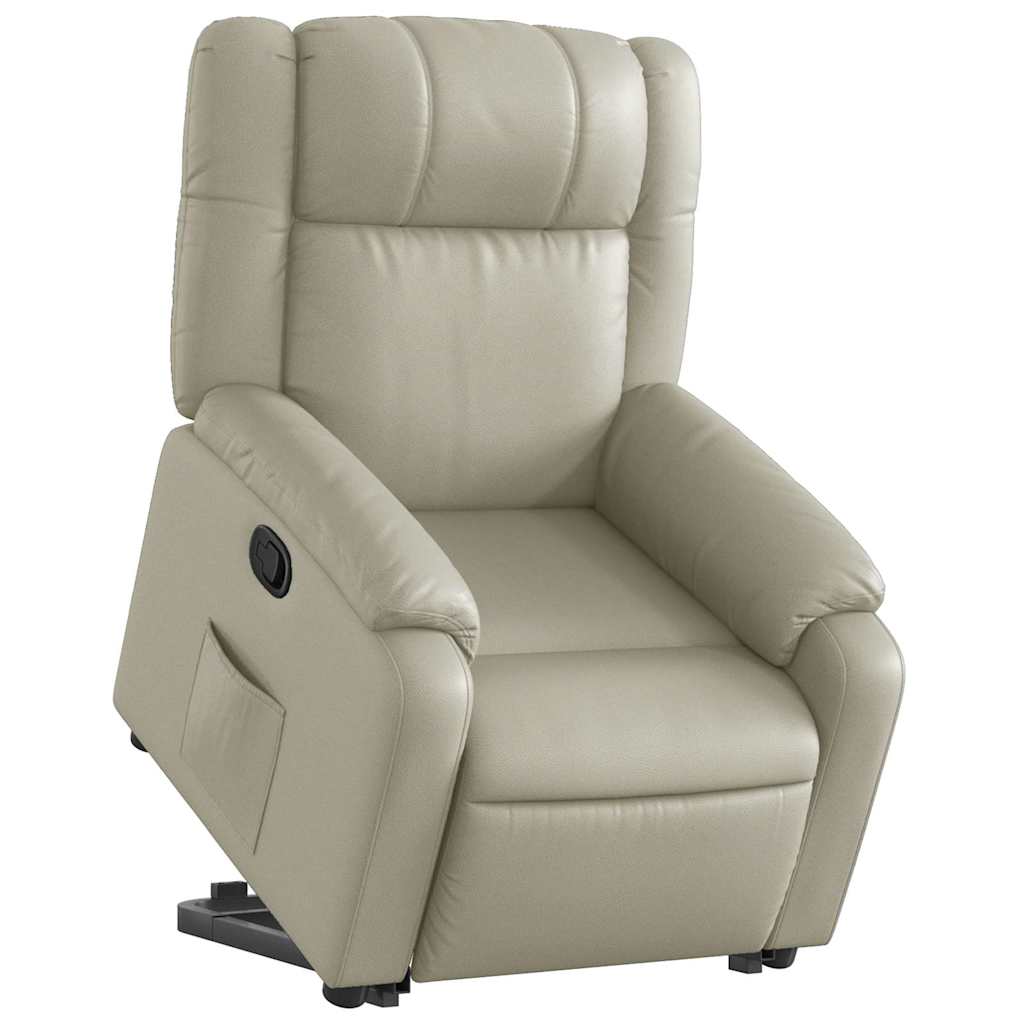 Fauteuil inclinable Crème Similicuir - XIOS