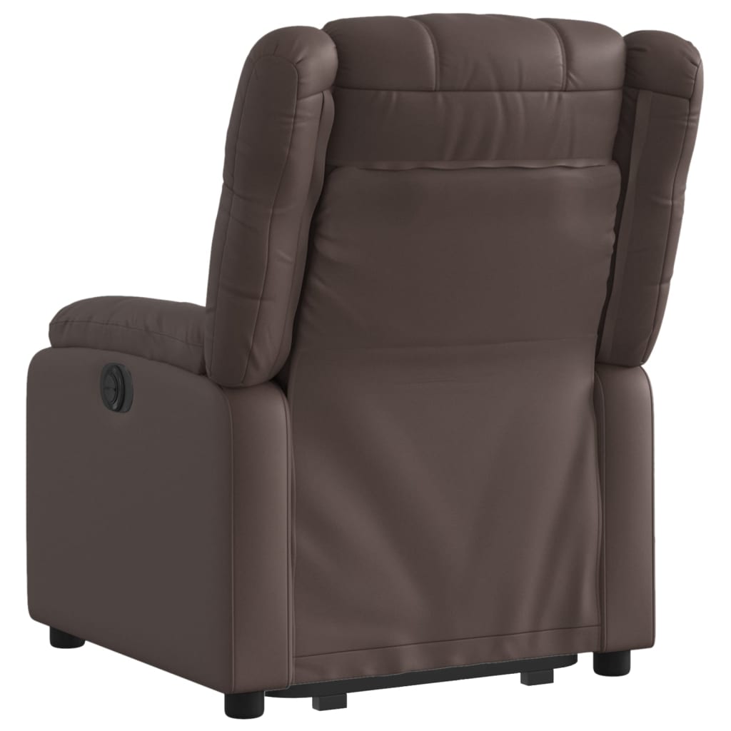 Fauteuil inclinable marron similicuir