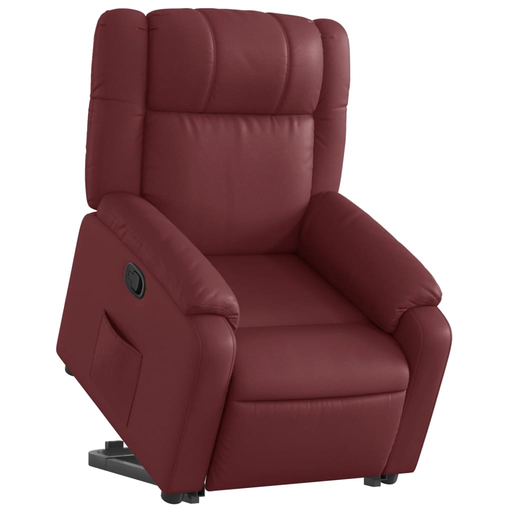 Fauteuil inclinable Rouge bordeaux Similicuir - XIOS